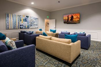 Relaxing tv media room